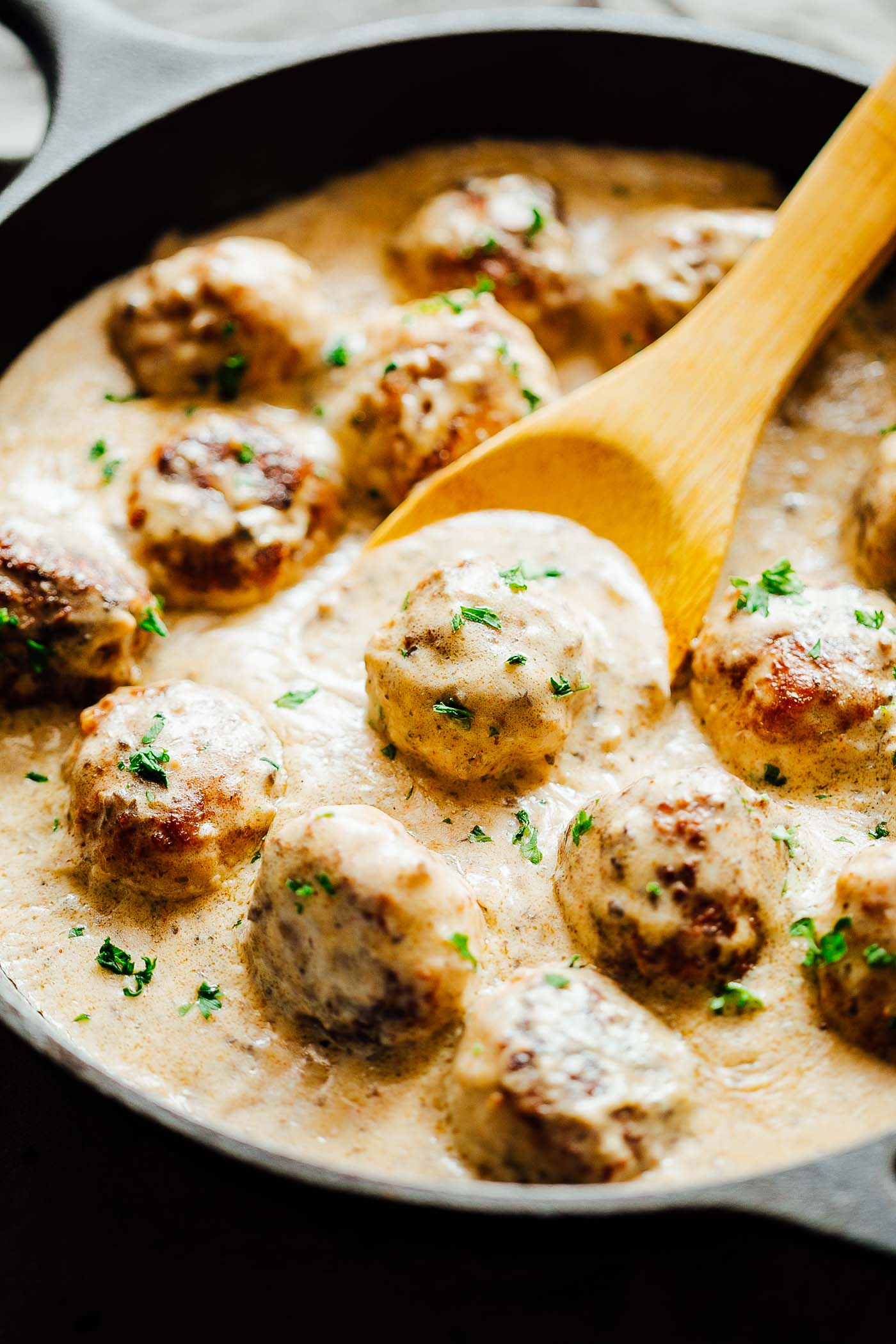 Creamy Cajun Chicken Meatballs