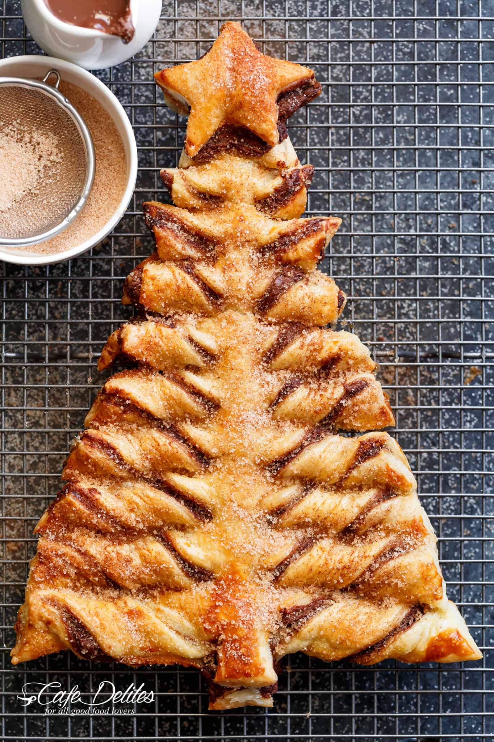 Amazing Churro Nutella Christmas Tree