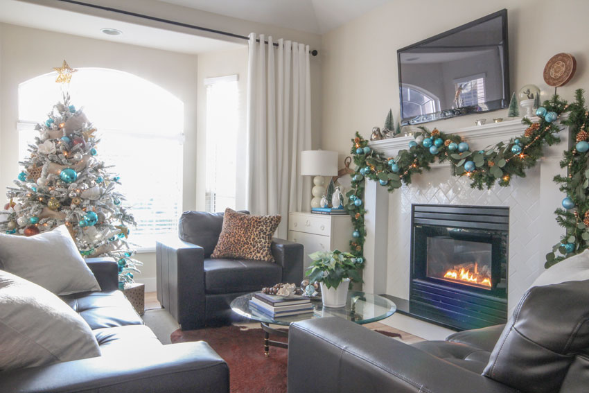 4 Keys to Fresh Christmas Decor (Even with Brown Furniture)