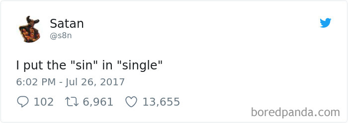 Turns Out Satan Has A Twitter Account, And It’s Hilarious As Hell