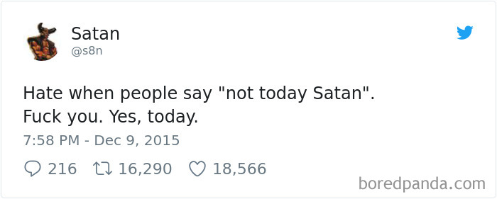 Turns Out Satan Has A Twitter Account, And It’s Hilarious As Hell