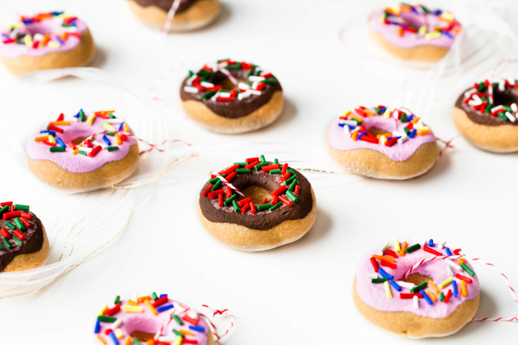 DIY Salt Dough Donut Ornaments