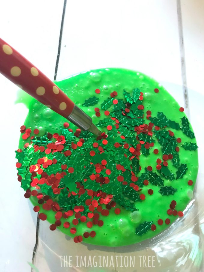Christmas Tree Slime Recipe! – The Imagination Tree