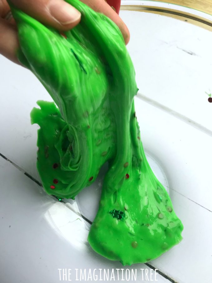 Christmas Tree Slime Recipe! – The Imagination Tree