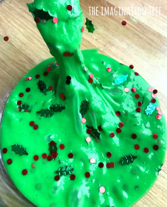 Christmas Tree Slime Recipe! – The Imagination Tree