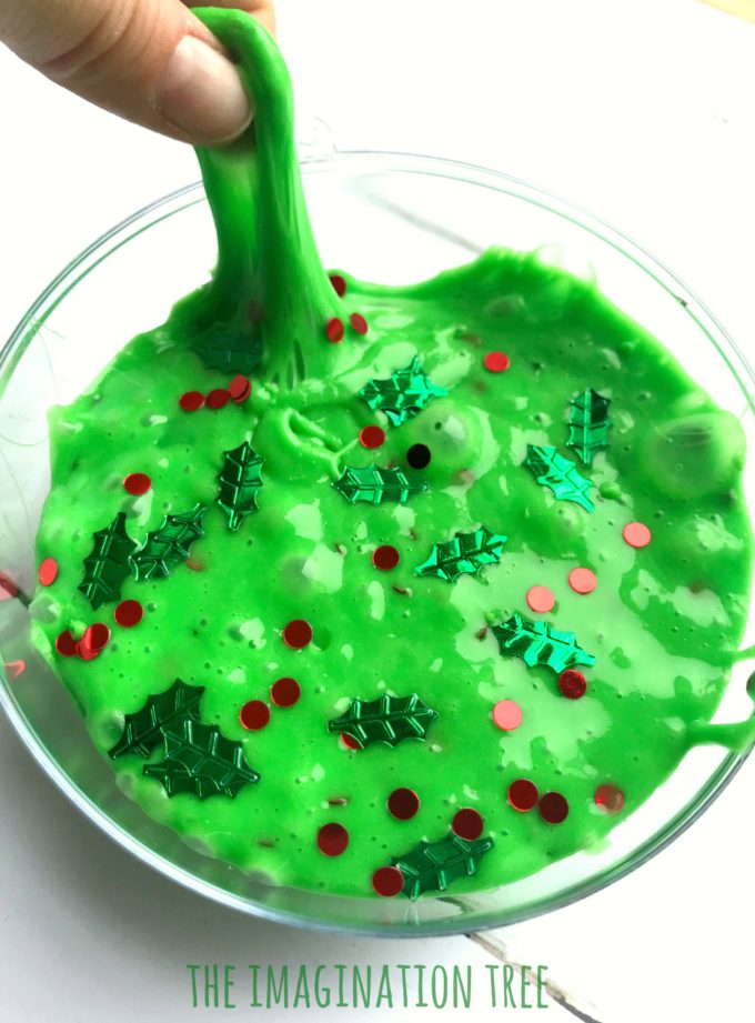 Christmas Tree Slime Recipe! – The Imagination Tree