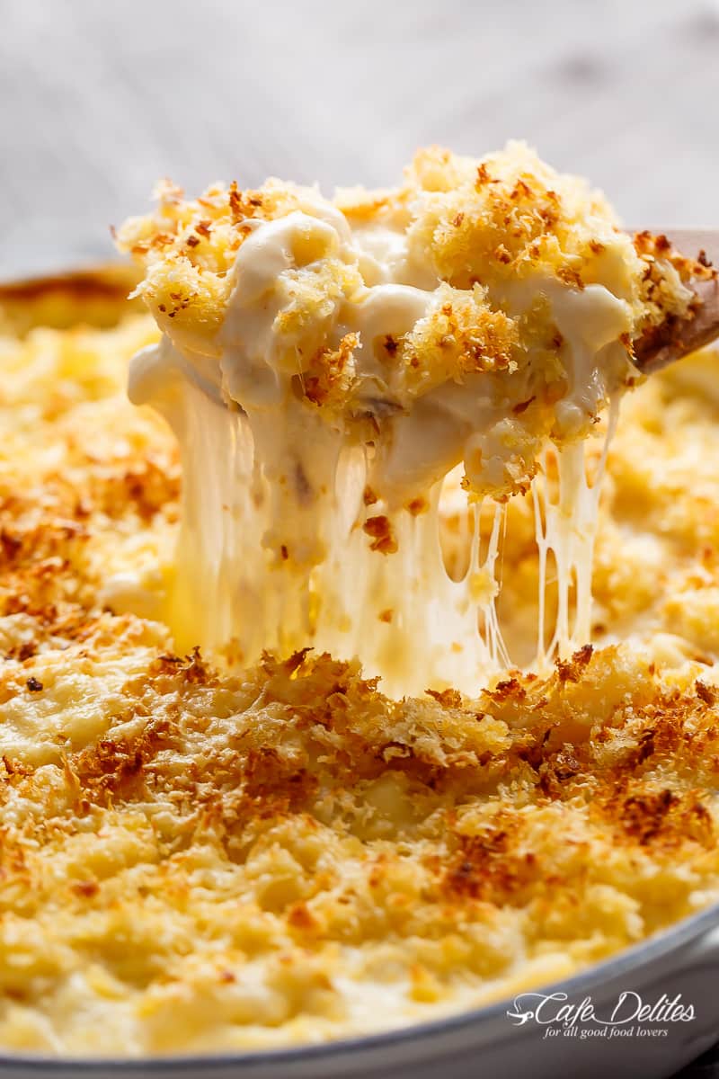 Creamy Garlic Parmesan Mac And Cheese (+ Video)
