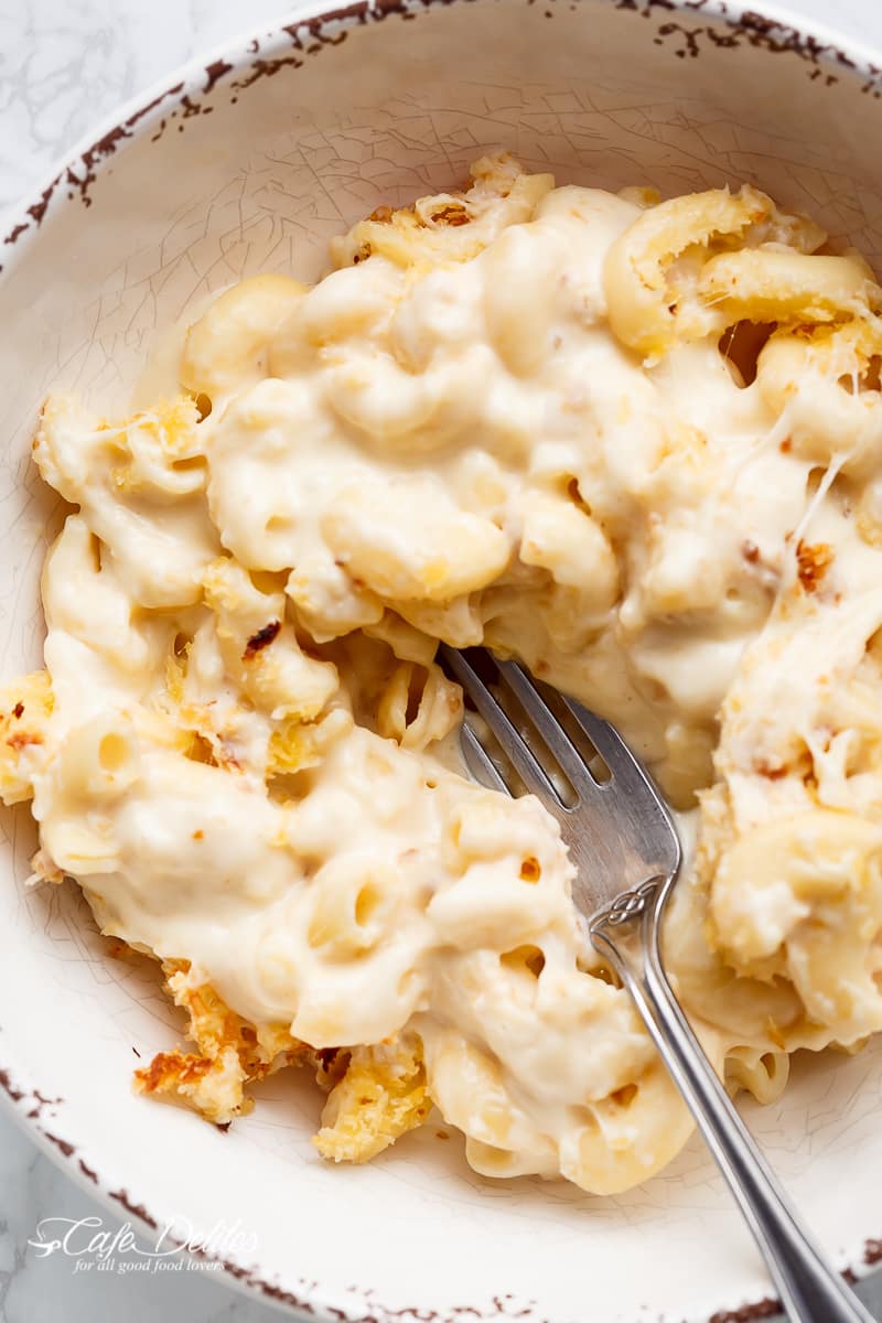 Creamy Garlic Parmesan Mac And Cheese (+ Video)