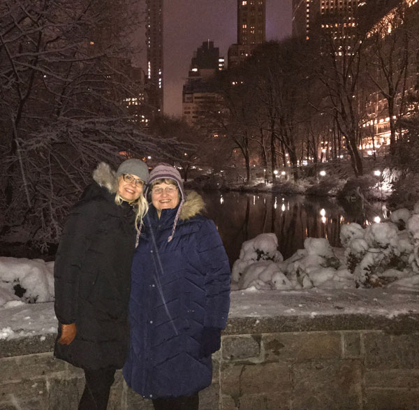 Happy Christmas in New York with my Mom