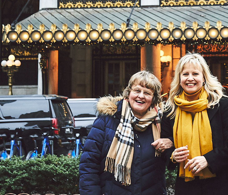 Happy Christmas in New York with my Mom