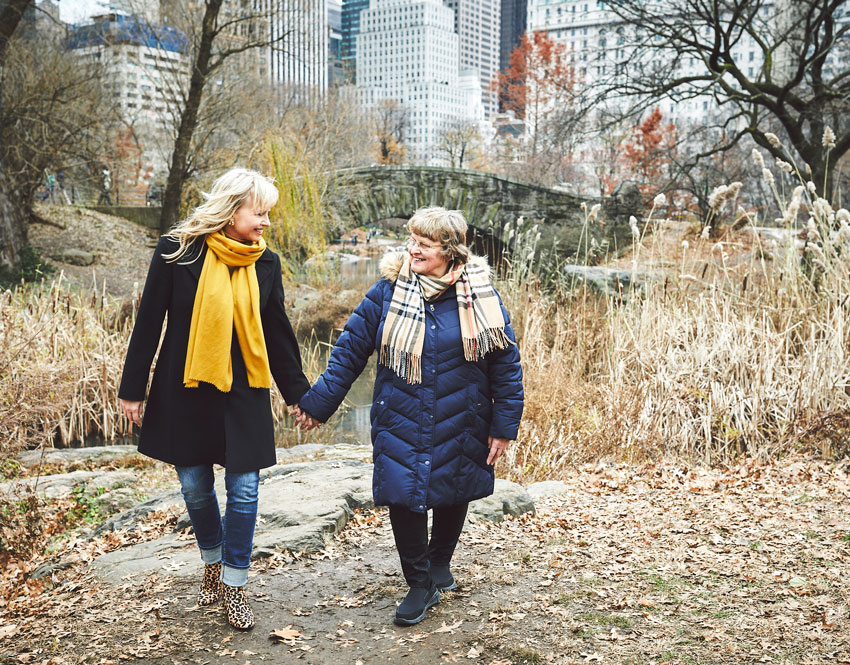 Happy Christmas in New York with my Mom