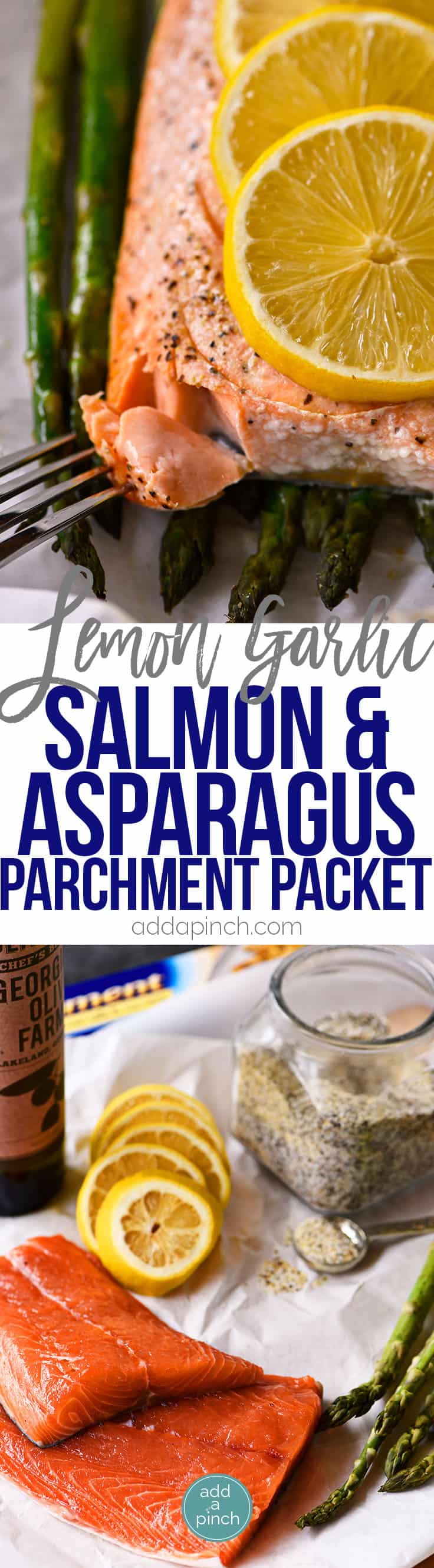 Lemon Garlic Salmon and Asparagus Parchment Packet Recipe