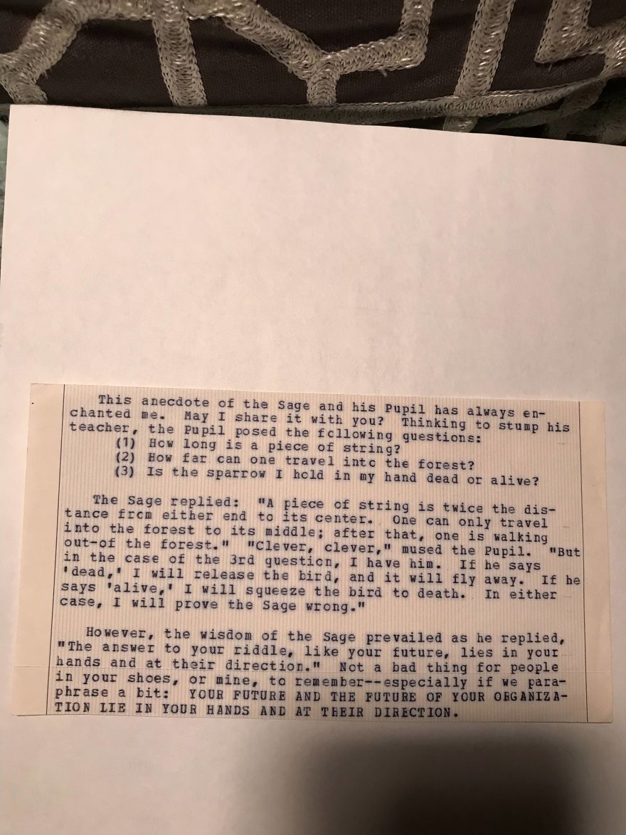 My 82-Year-Old Father Just Gave Me A Collection Of His Generation Memes/Hard Copy Internet