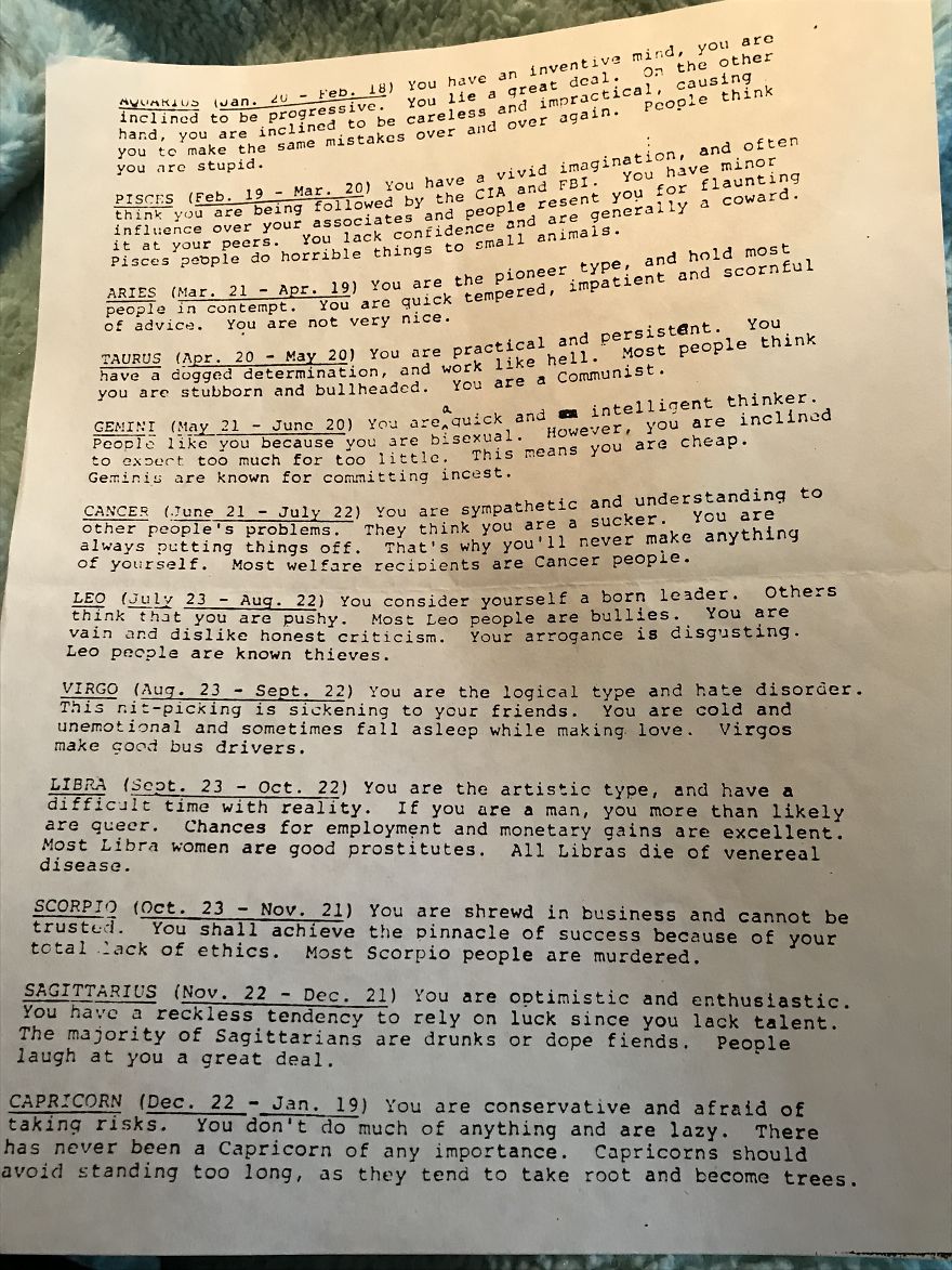 My 82-Year-Old Father Just Gave Me A Collection Of His Generation Memes/Hard Copy Internet