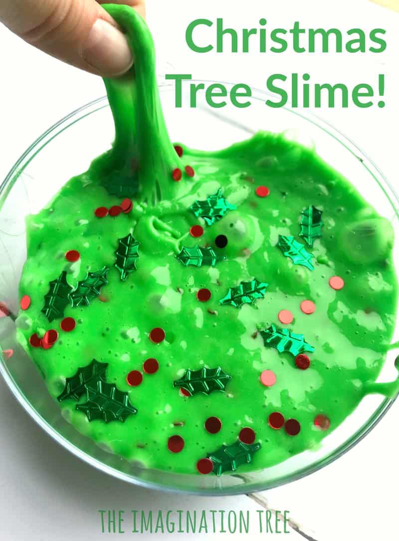 Christmas Tree Slime Recipe! – The Imagination Tree