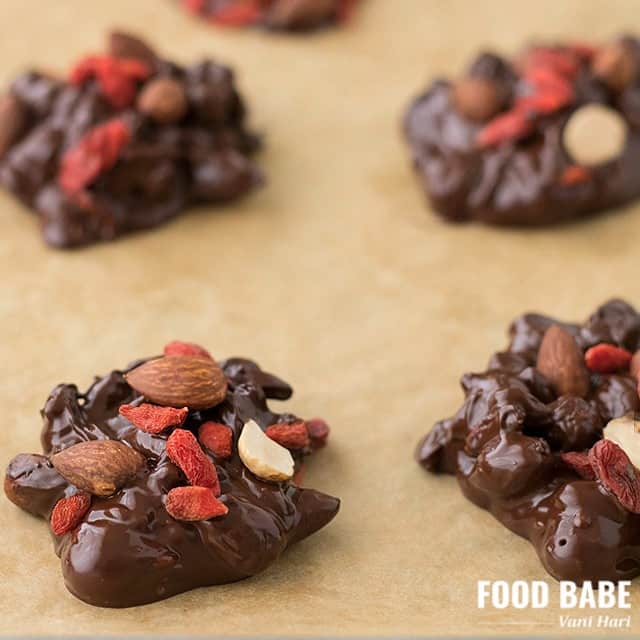 Happy Holiday Chocolate Goji Sea Salt Drops