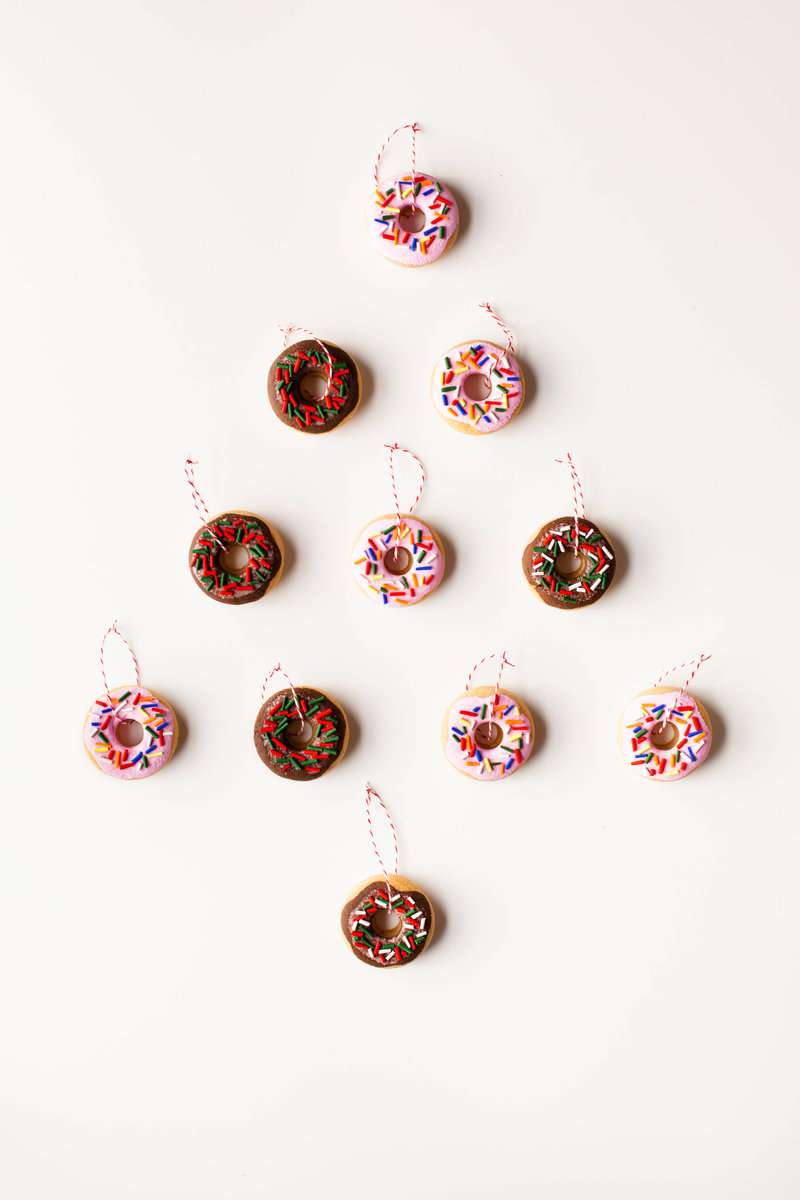 DIY Salt Dough Donut Ornaments