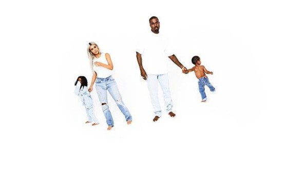 Kim Releases Kardashian Christmas Card BTS Photo With Kanye And The Kids