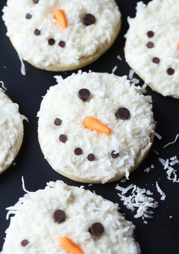 Coconut Snowman Cookies – Cookies and Cups