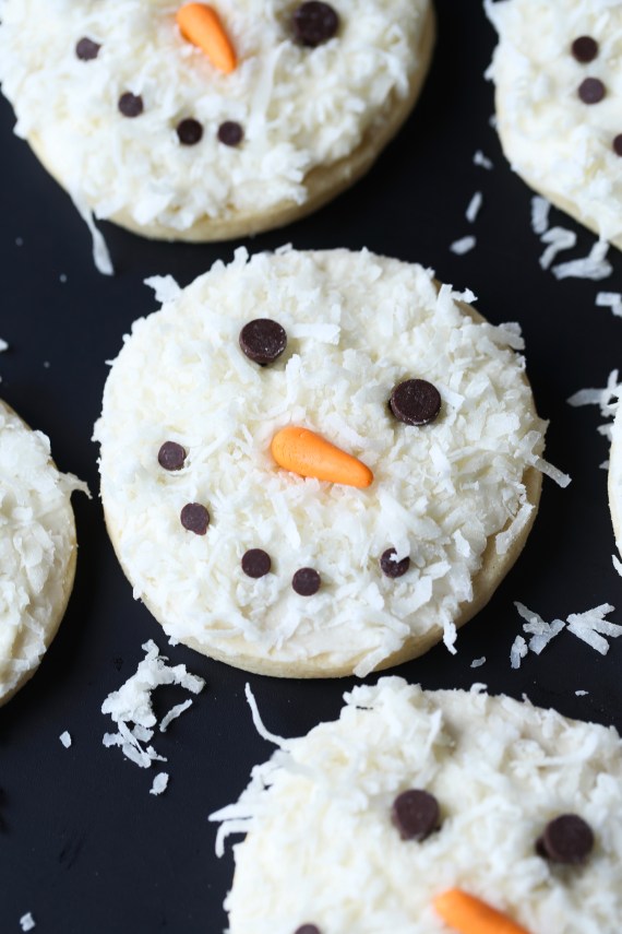Coconut Snowman Cookies – Cookies and Cups