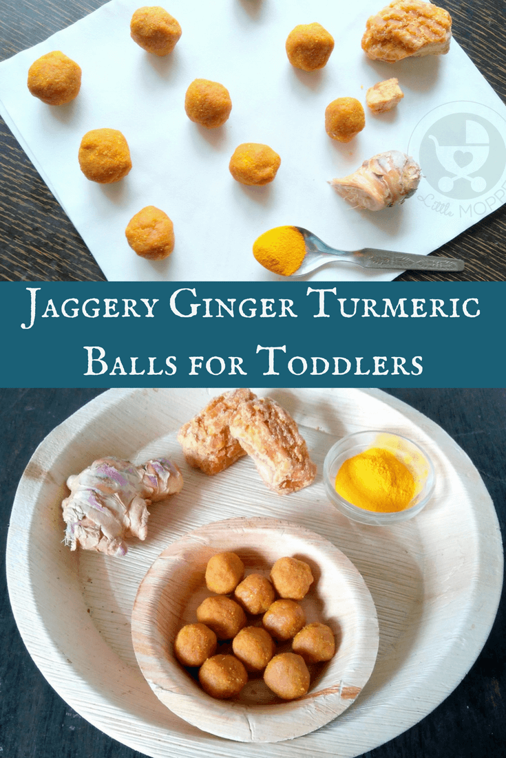 Jaggery Ginger Turmeric Balls for Toddlers