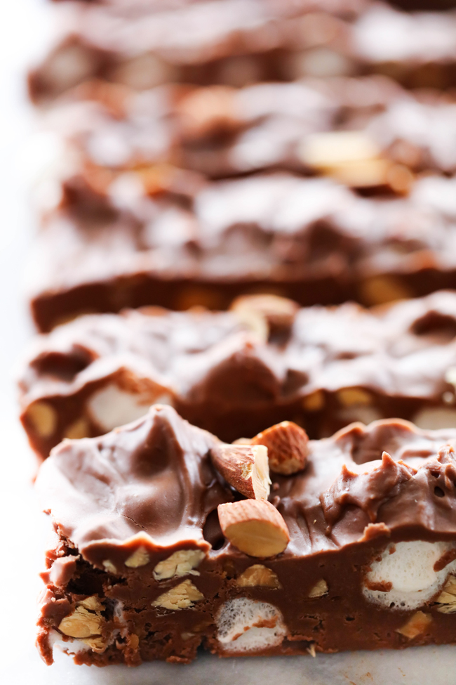 Best Ever Rocky Road Fudge