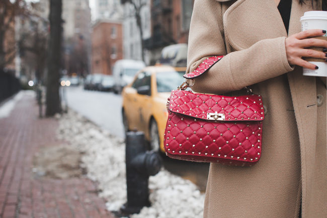 Long Winter Coats :: Camel Coat & Leopard pumps