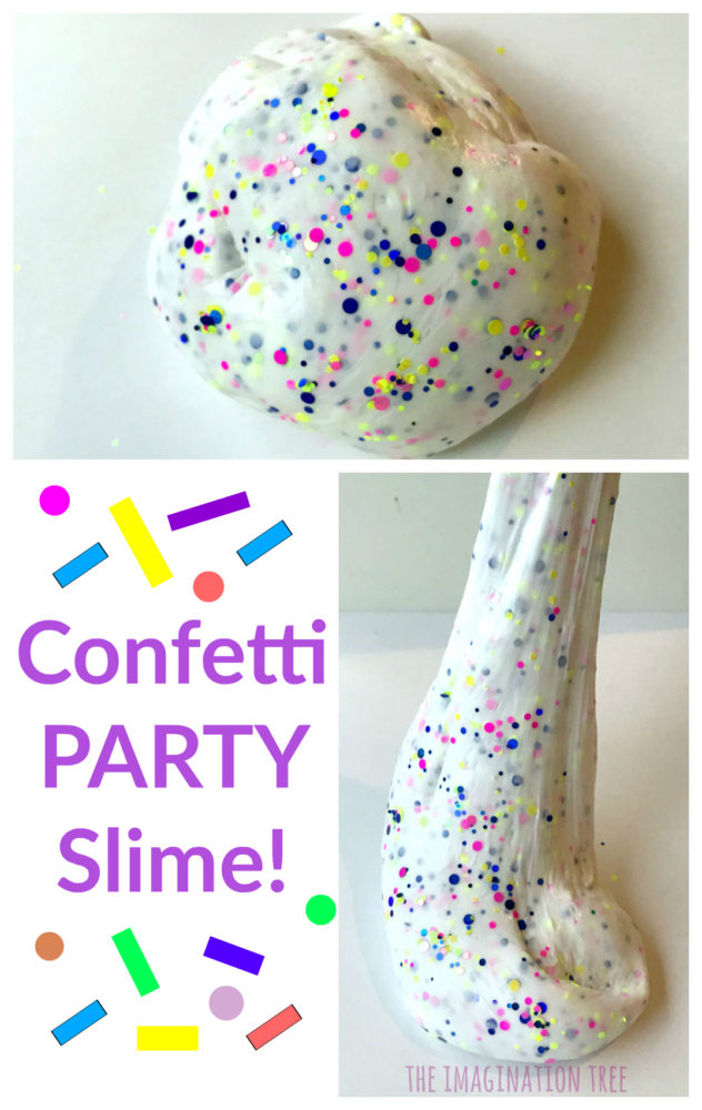Confetti Party Slime Recipe! &#8211; The Imagination Tree