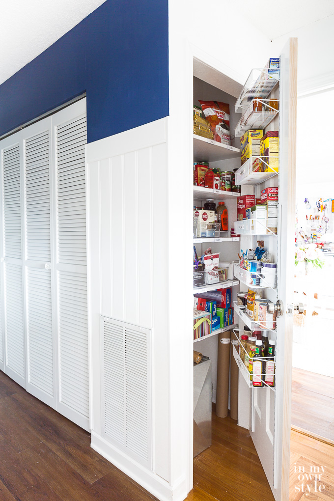Small Pantry Closet Makeover | In My Own Style