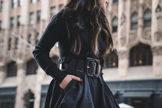 NYC in LA :: Balloon skirt & Hermes Kelly Pochette