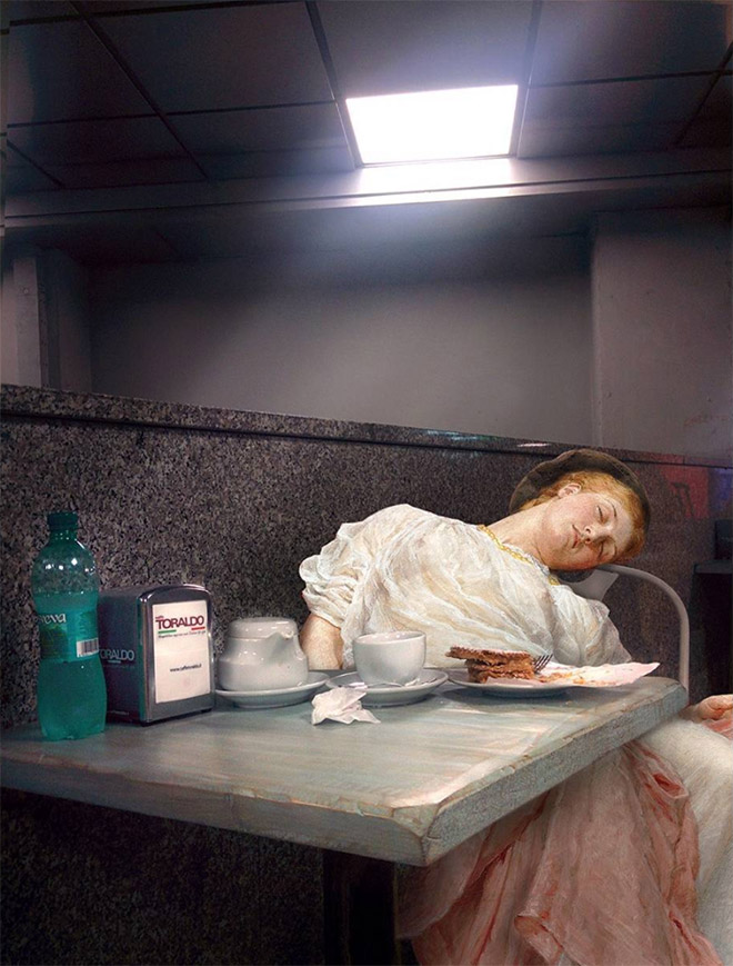 When Classical Paintings Meet Today’s World…