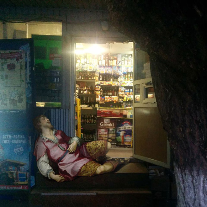 When Classical Paintings Meet Today’s World…