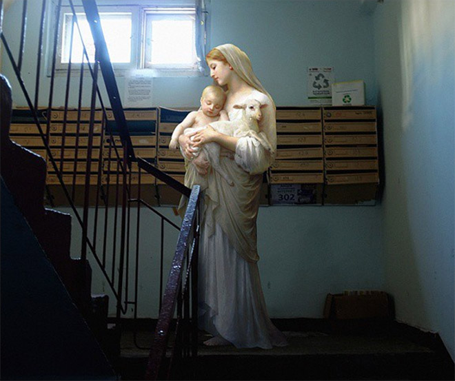 When Classical Paintings Meet Today’s World…