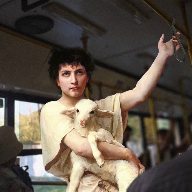 When Classical Paintings Meet Today’s World…