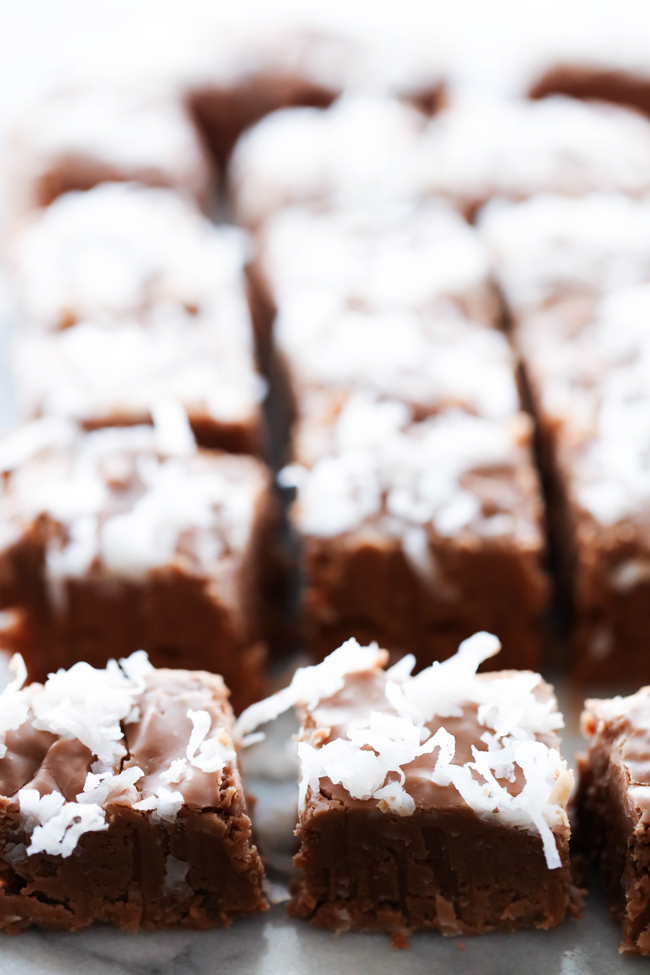 Coconut Chocolate Fudge – Chef in Training