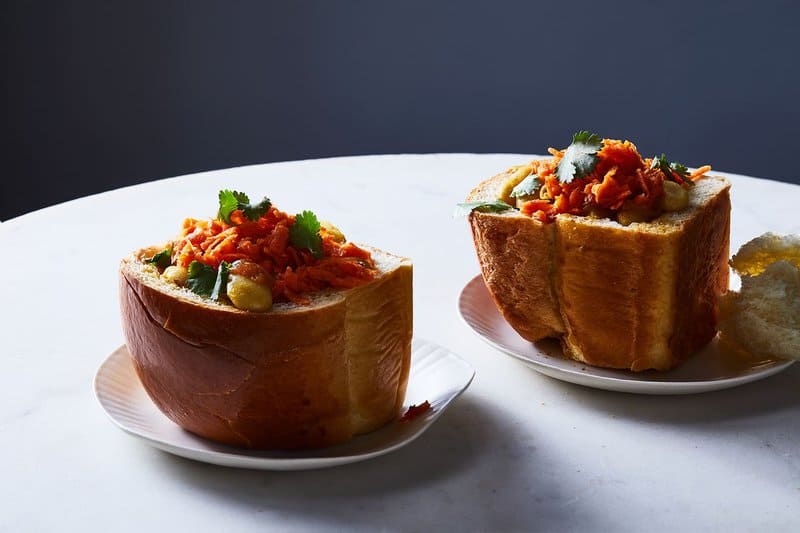 A Portable, Spicy Curry, All Snug in Bread