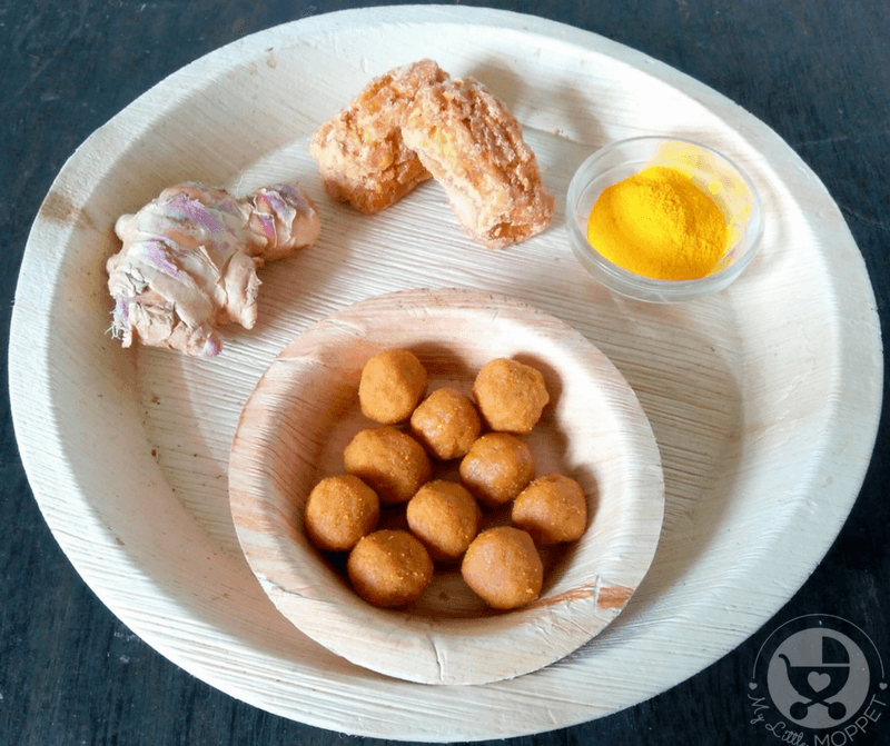 Jaggery Ginger Turmeric Balls for Toddlers