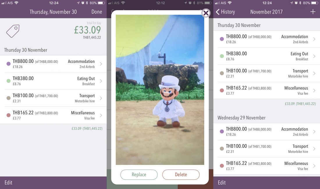 A New Update of Our Trail Wallet Travel Budget App!