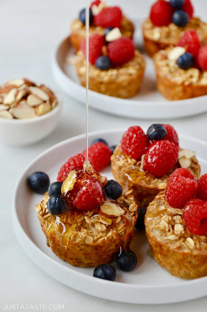 Baked Oatmeal Cups (Freezer-Friendly) | Just a Taste