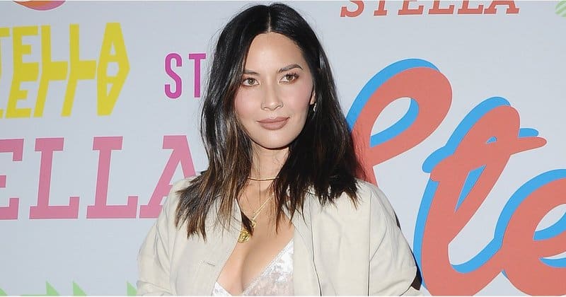 Olivia Munn Velvet Bra on the Red Carpet