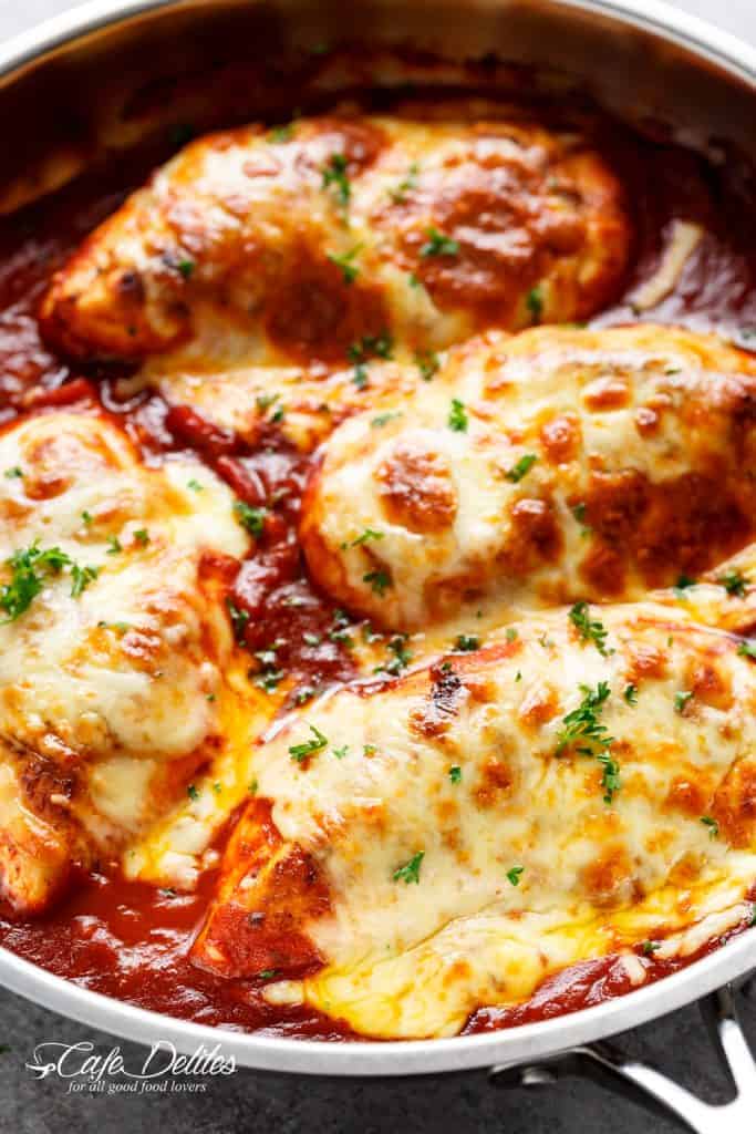 Easy Mozzarella Chicken Recipe (Low Carb Chicken Parm)