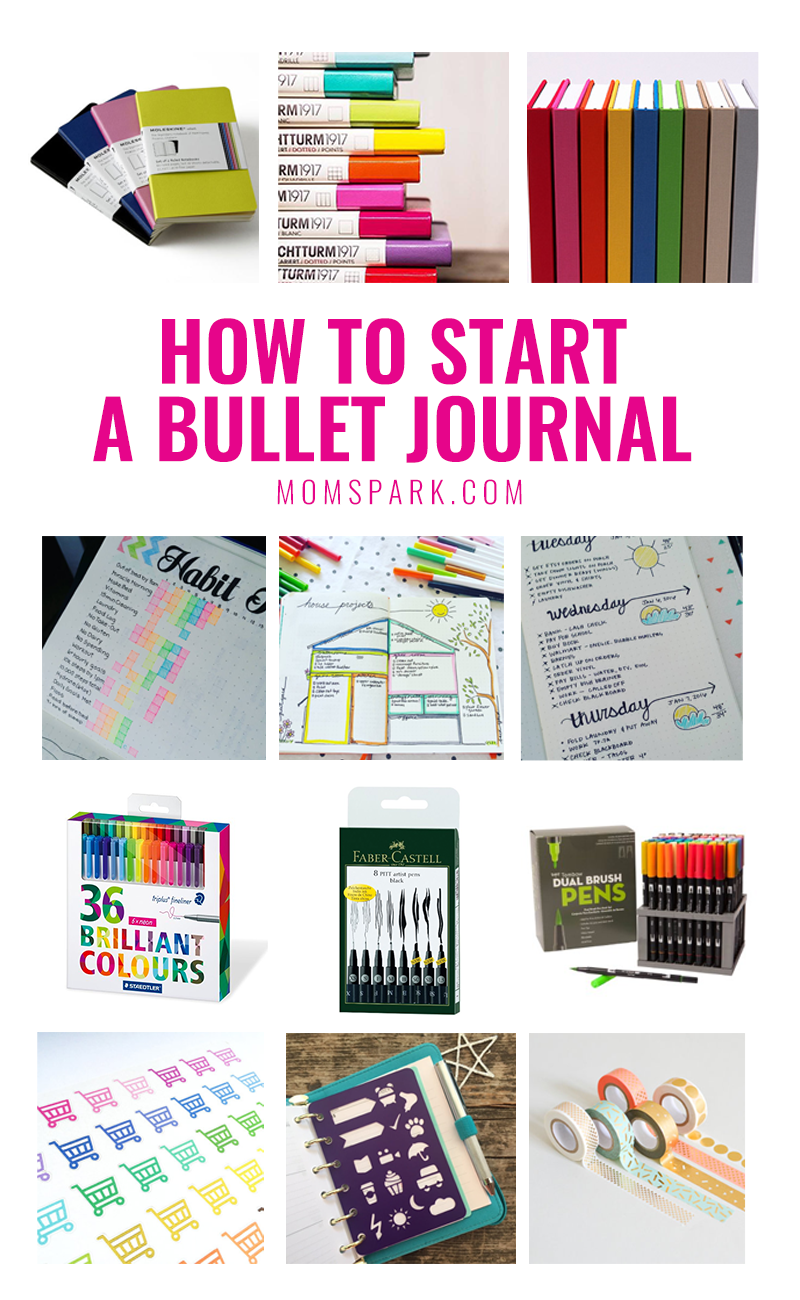 How to Start a Bullet Journal - an easy guide to starting your very first bullet journal! How to Start a Bullet Journal | Mom Spark