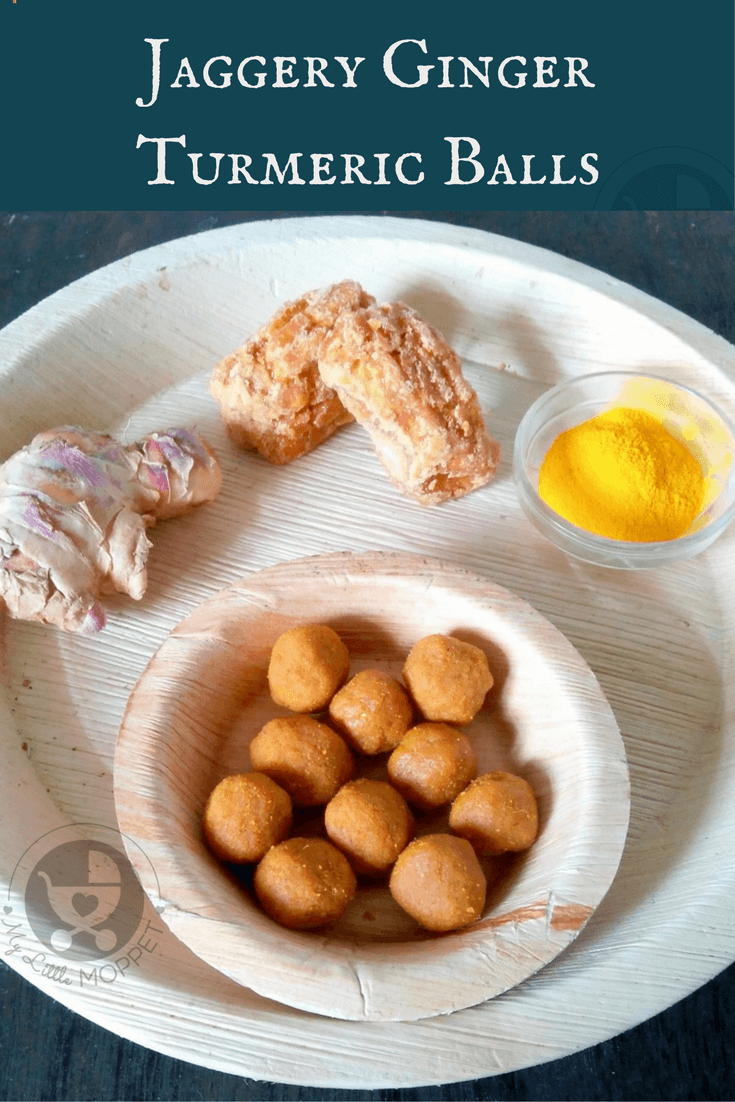 Jaggery Ginger Turmeric Balls for Toddlers