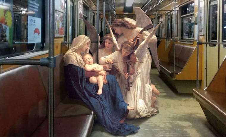 When Classical Paintings Meet Today’s World…
