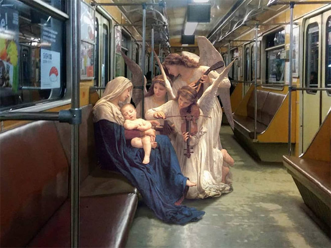 When Classical Paintings Meet Today’s World…