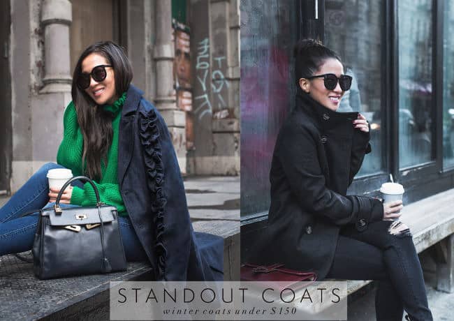 Winter Coats under $150 :: Long coat & Classic peacoat