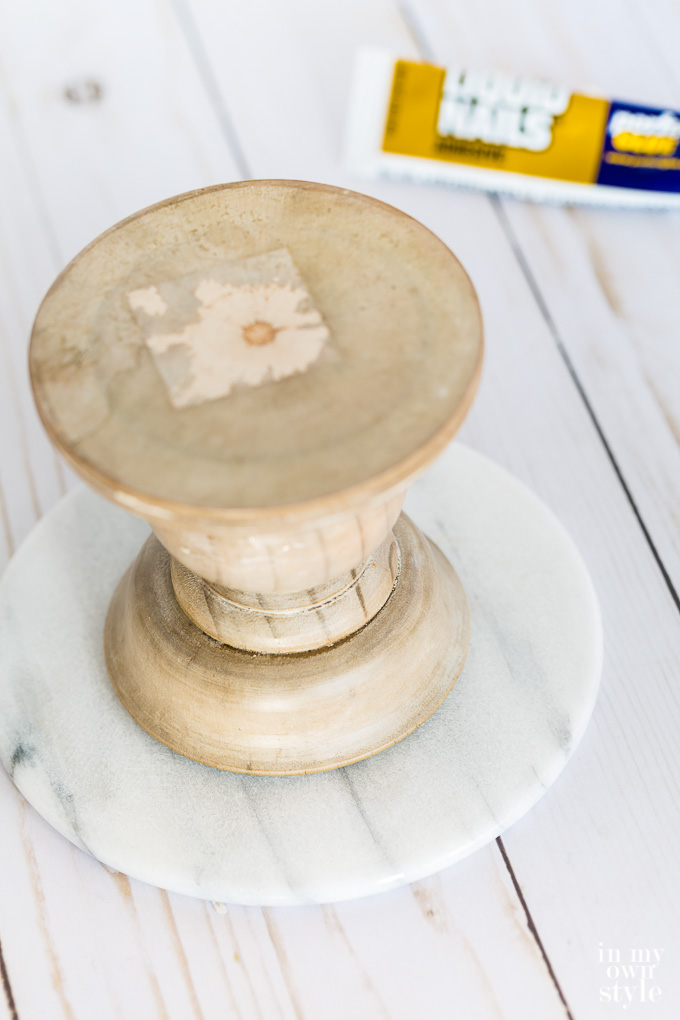 Wood & Marble Pedestal Stand + More