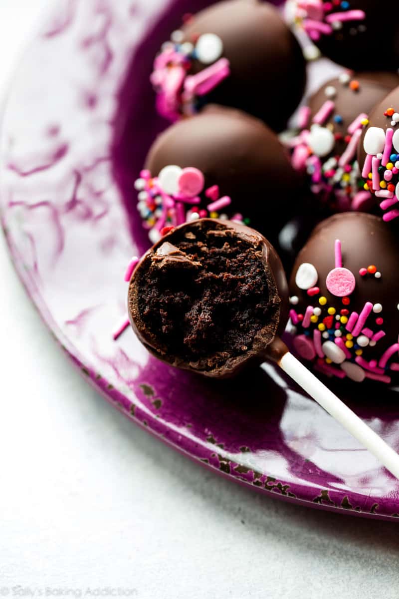 Chocolate Cake Pops - Sallys Baking Addiction - Furilia Entertainment