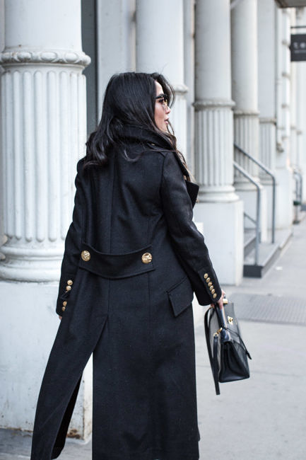 Military Wednesday :: Military coat & Platform boots
