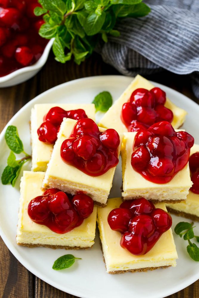 Cherry Cheesecake Bars